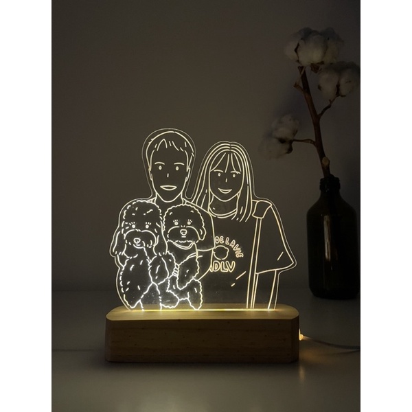 Custom Lampu Acrylic - DESIGN LINEART