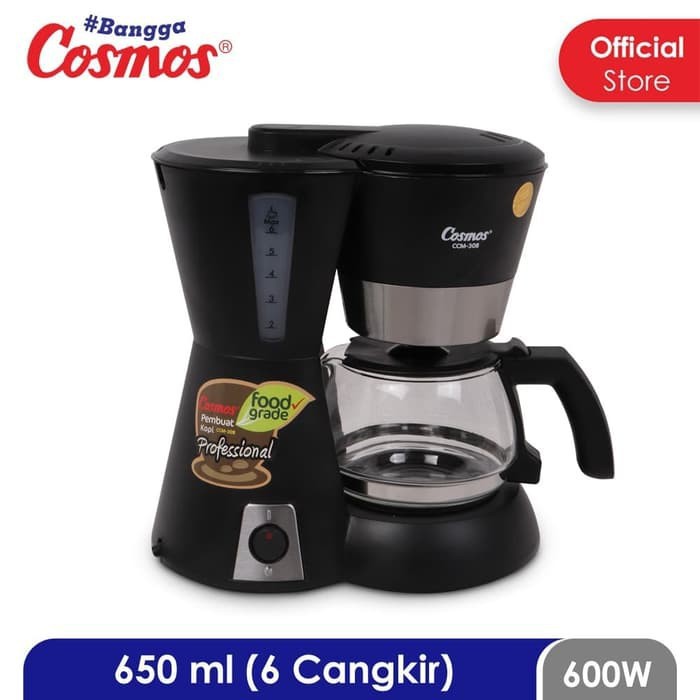 COSMOS Coffee Maker 650 ml / Mesin Pembuat Kopi CCM 308 - Garansi Resmi 1 Tahun