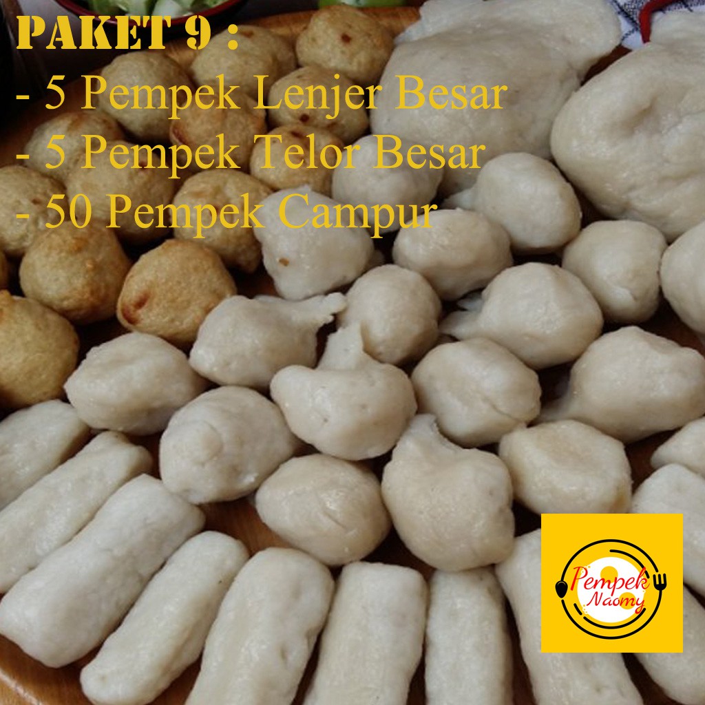 

Pempek naomy palembang | Paket hemat 9 Daging ikan tenggiri | asli palembang