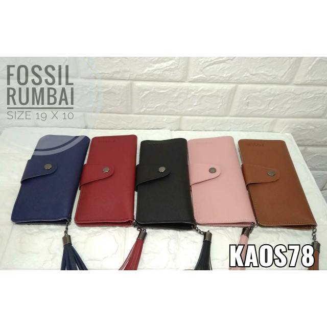 Dompet Fossil Rumbai/ Dompet Wanita/ Dompet Rumbai/ Dompet Murah