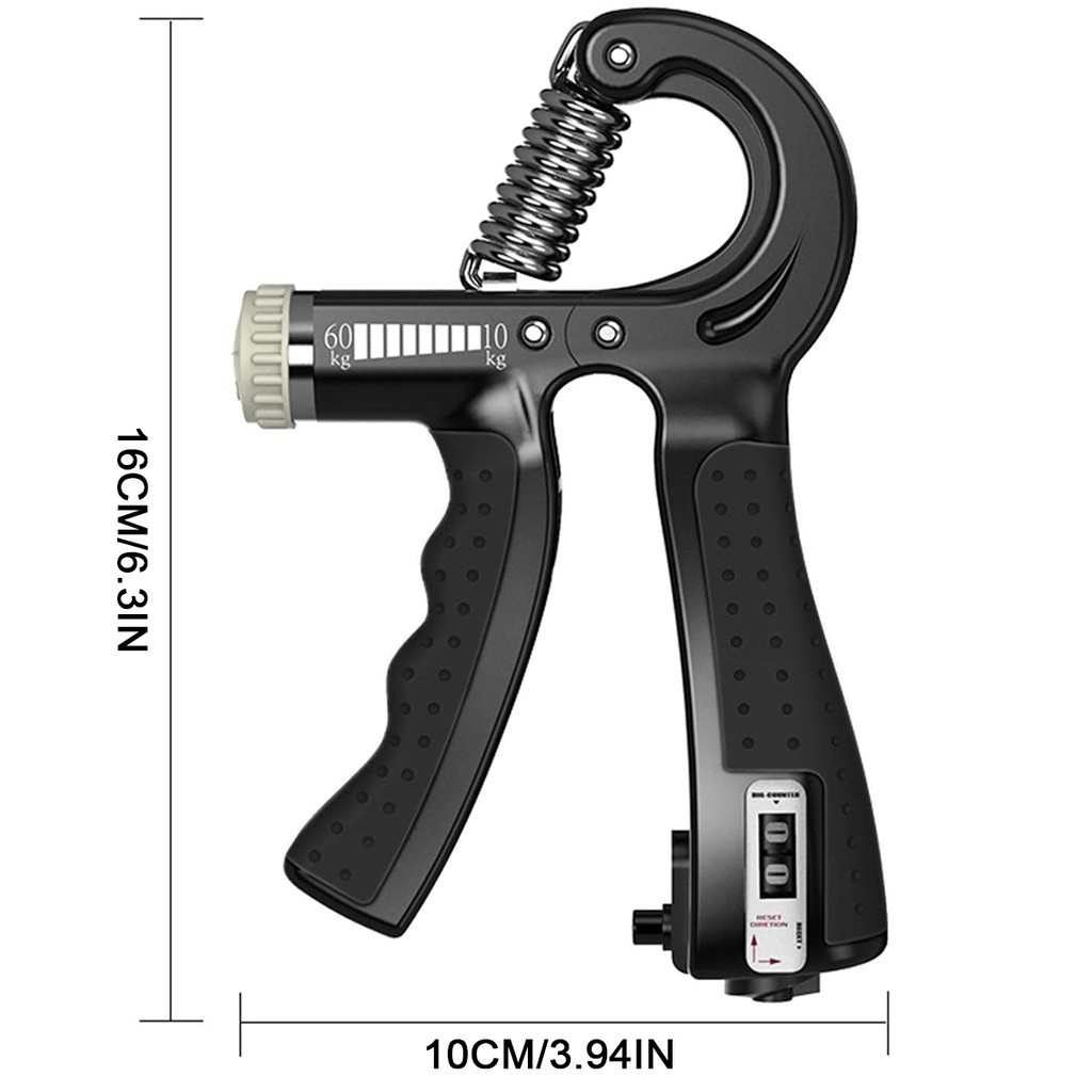 1pc Alat Latihan Kekuatan Genggaman Tangan 10-60kg Dengan Tas Penyimpanan Untuk Fitness