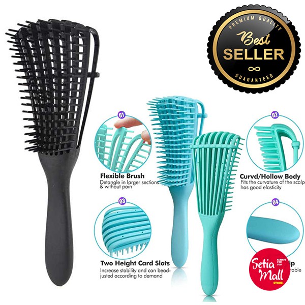 Sisir Rambut Rontok Wanita / Sisir Rambut Pria Anti Rontok Kusut Keriting