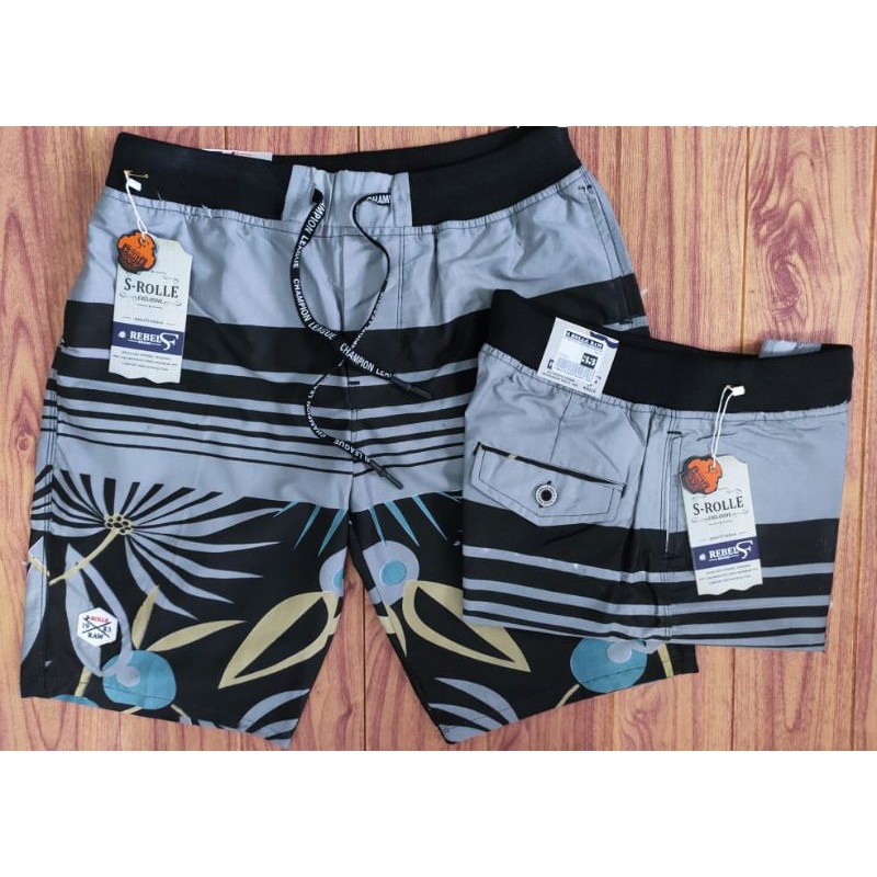 CELANA PENDEK MOTIF S ROLLE RAW