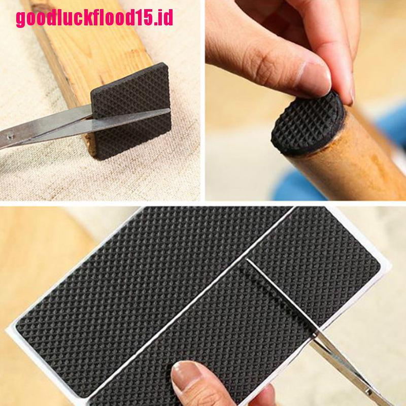 {LUCKID}Self Adhesive Furniture Leg Feet Slip Mat For Chair Table Protector Hardware