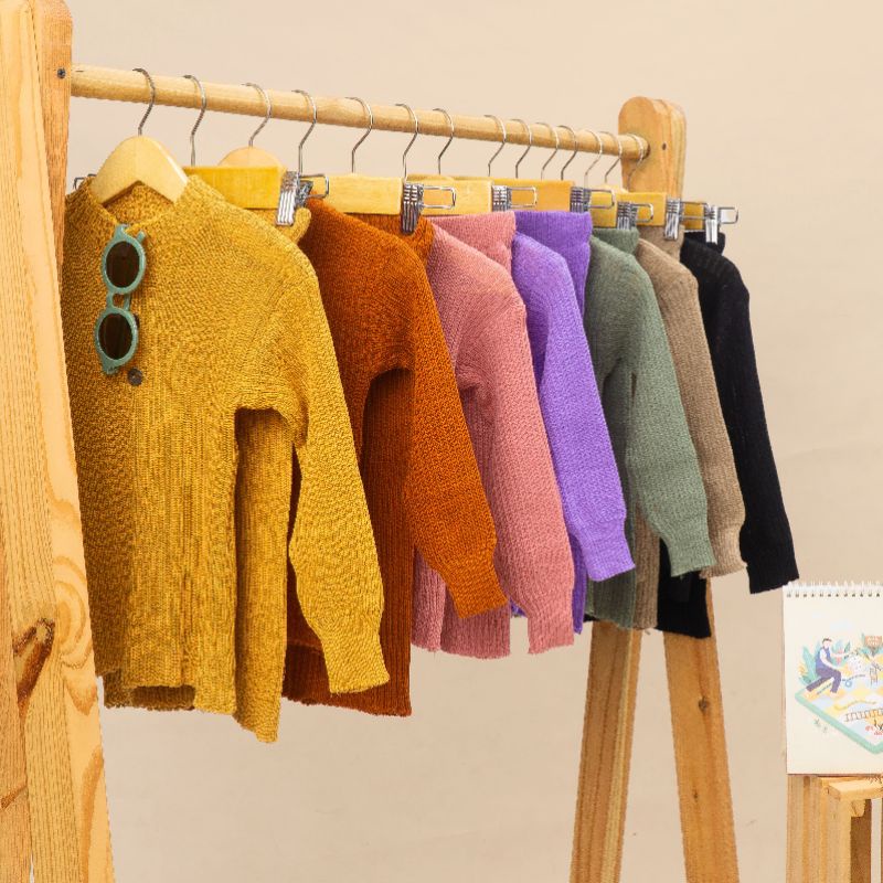 Setelan Rajut Anak Perempuan Set Rok Rajut Anak All Size 3-5 Tahun Setelan Rajutan Baju dan Rok Setelan Anak Perempuan Rajutan