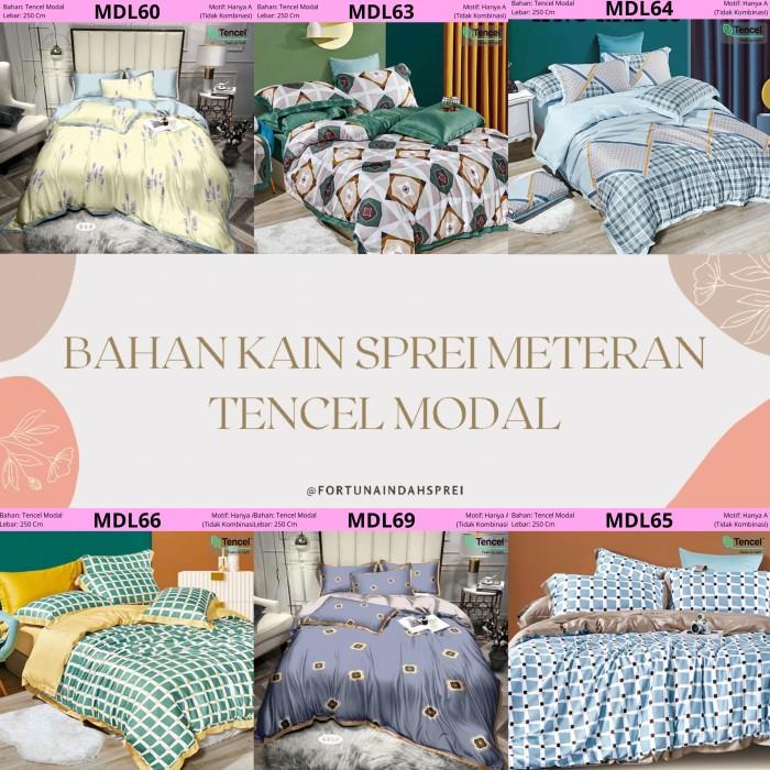 Kain | Bahan Kain Sprei Meteran Tencel Modal Termurah Super Lembut