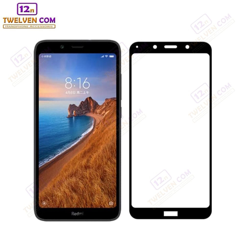 zenBlade 5D Full Cover Tempered Glass Xiaomi Redmi 7A - Hitam