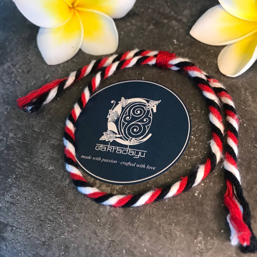 Gelang Tridatu asli khas Bali Katun Premium 3mm