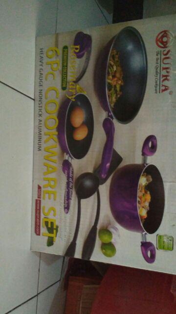 Supra Set Cookware 6 Pcs Panci Set Penggorengan Teflon