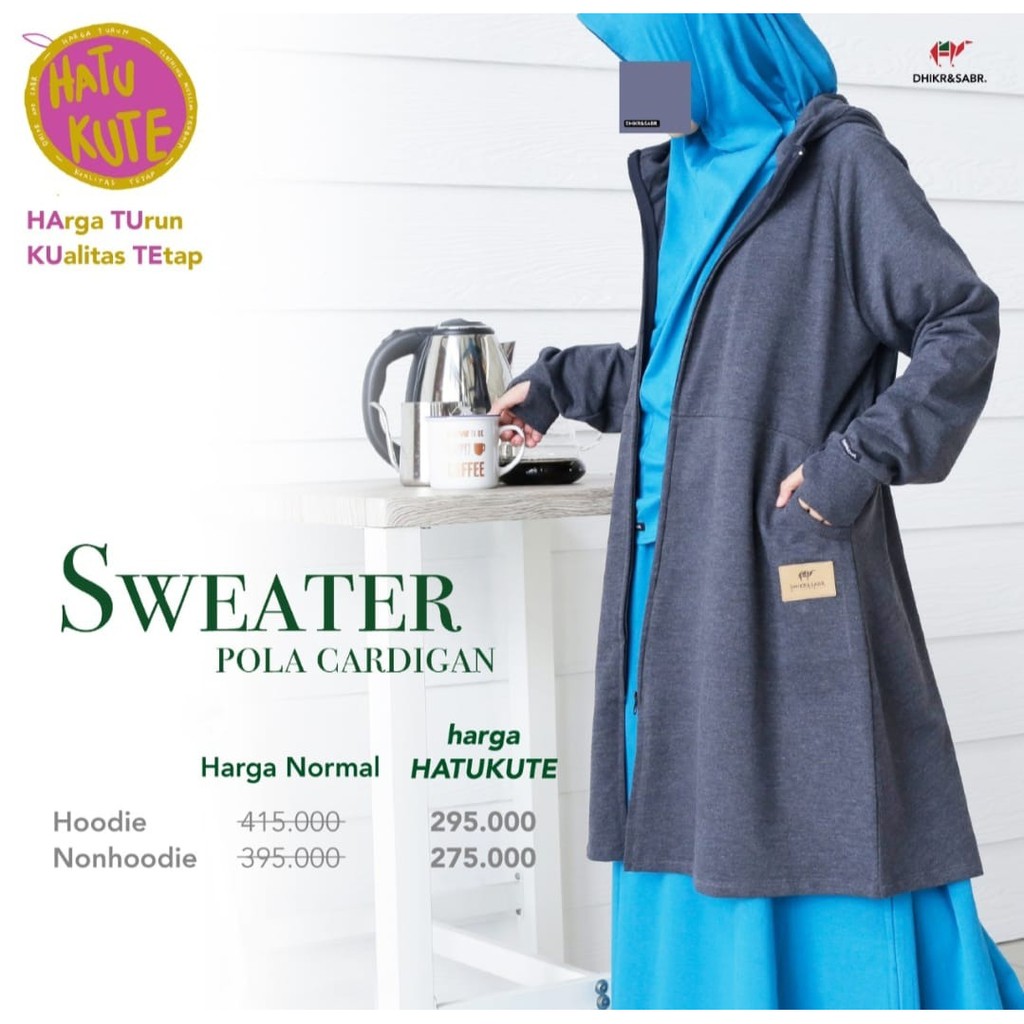 Sweater Cardigan Hoddie By Dhikr and Sabr