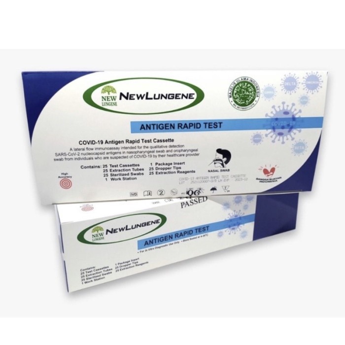 New Lungene Biru Swab antigen rapid test Detect Omicorn & Delta