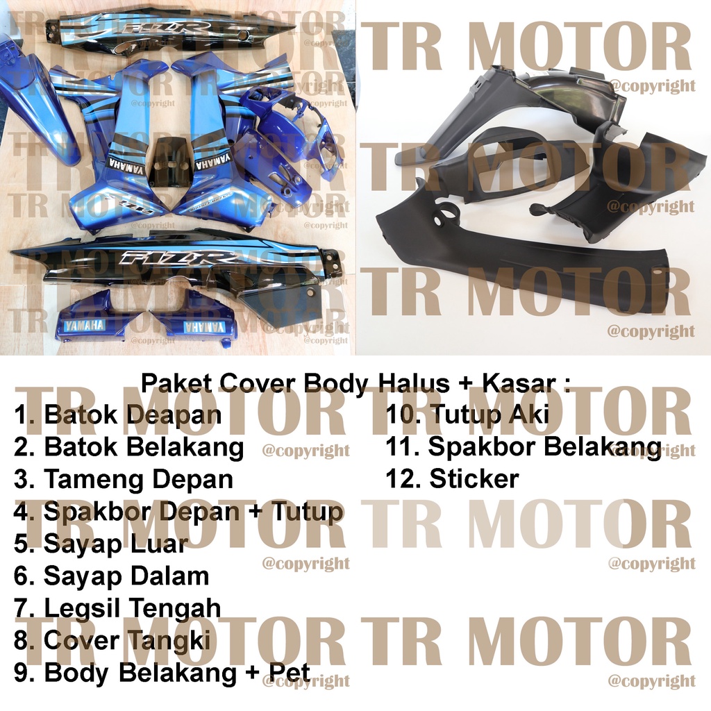 Cover Body Fizr F1zr Special Edition Biru Full Set Halus Cover Bodi Yamaha Fiz r