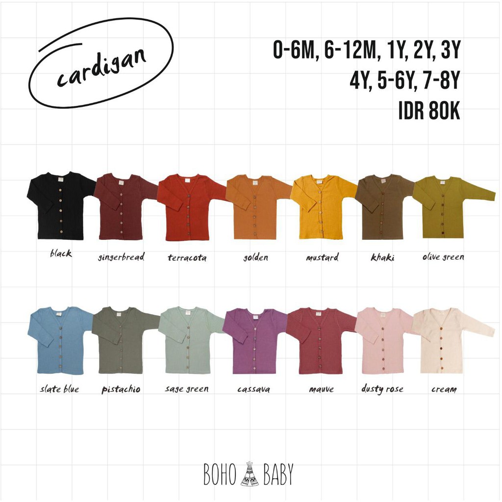 Bohobaby Cardigan 3Y - 8Y