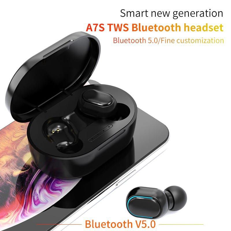 Headset Wireless Fleco FL-138BT TWS A7S suara mega bass dan jernih