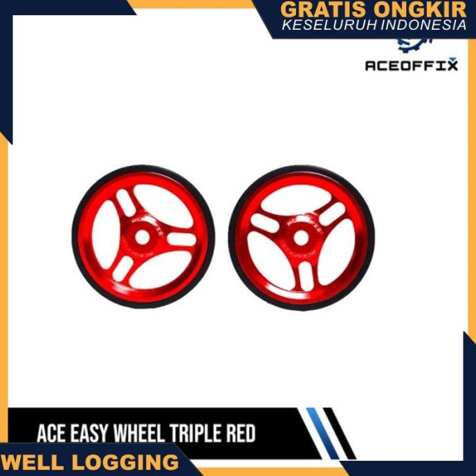 Termurah Wlogging Aceoffix Easy Wheel Triple Red Termurah