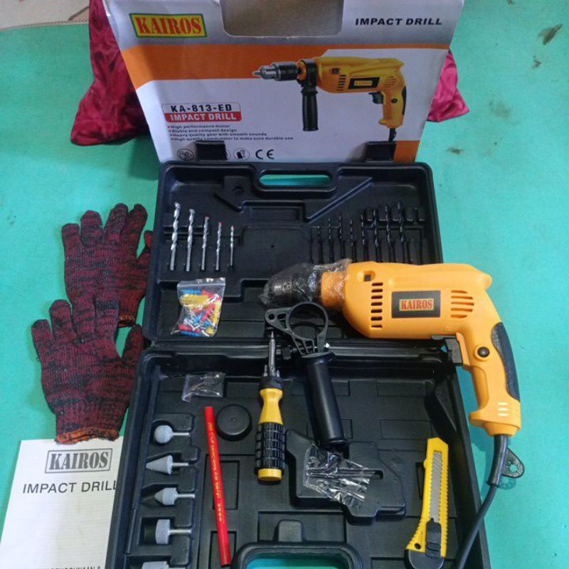 Bor Listrik 13MM Kairos Set