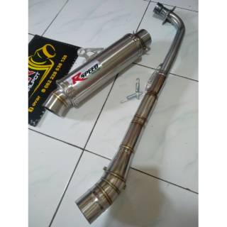 Knalpot racing Rspeed bulat cantol untuk jupiter revo 