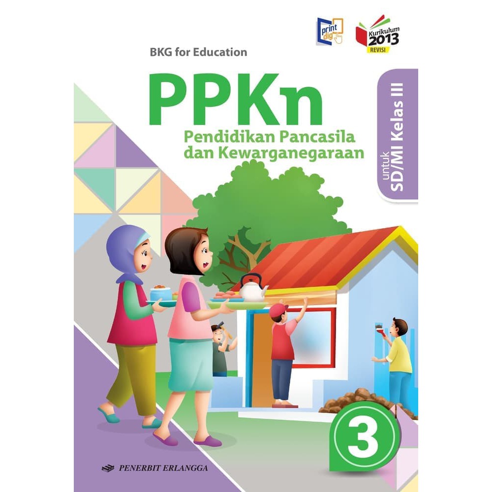 Buku Pelajaran Sd Mi Ppkn 3 Kelas 3 Kurikulum 2013 Shopee Indonesia