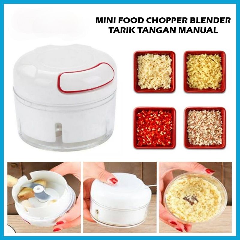 [BISA COD] Mini Food Chopper / Blender Tarik Tangan Manual / Speedy Chopper / Alat Pemotong