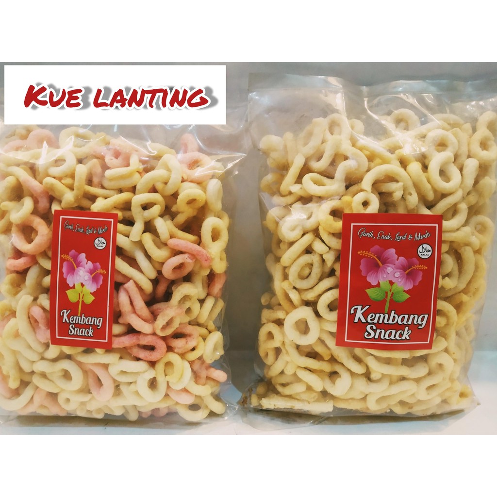 

KUE KERING- KUE LANTING ORIGINAL RASA ENAK DAN GURIH KEMASAN 250GR-KEMBANG SNACK