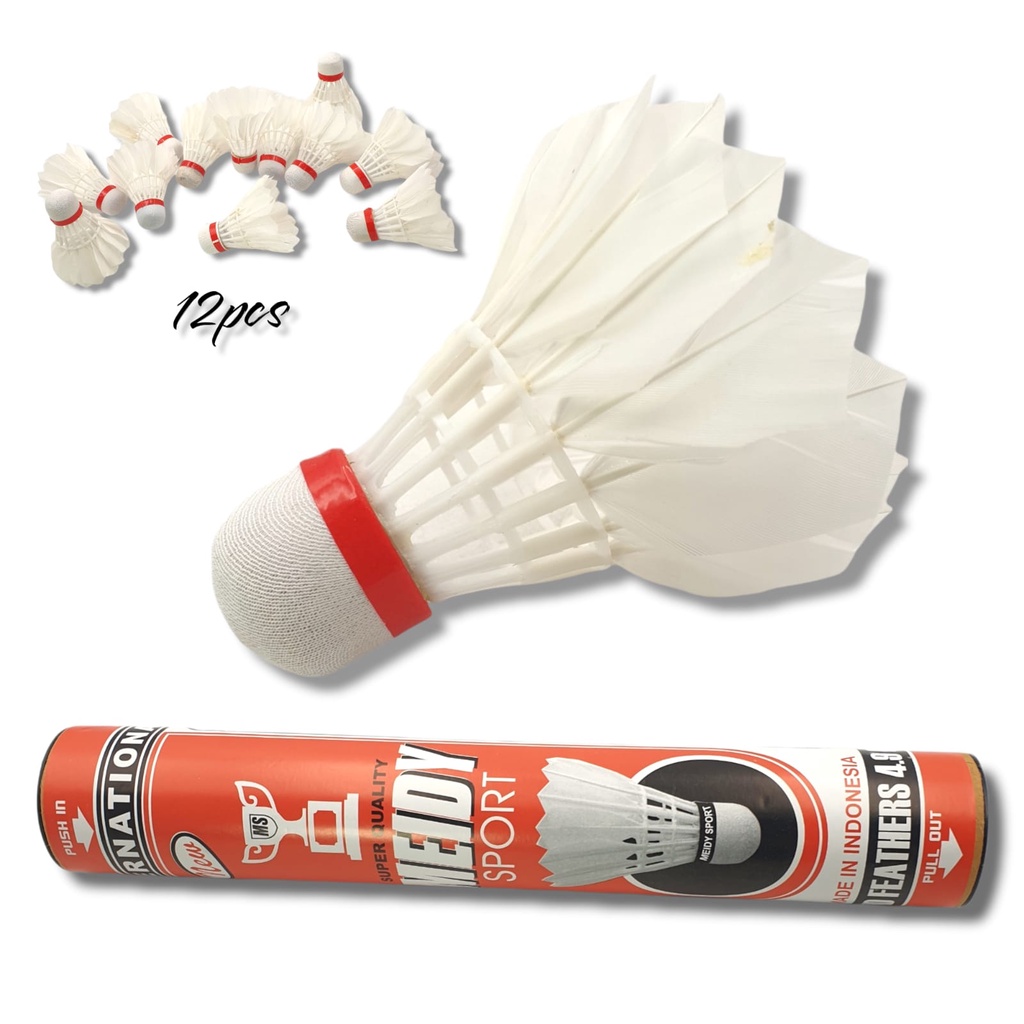 KOK Badminton MIKROS Merah isi 12 / Kok Bulutangkis / Mikros Kok Bulutangkis Badminton Anak Isi 12pcs/  Badminton Shuttlecocks/ Kok 1 Tabung