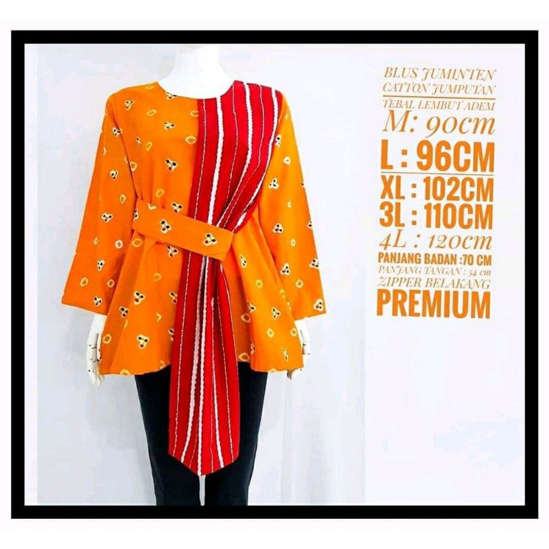 blus jumputan,atasan batik,atasan jumputan,jumputa,batik solo,atasan lucu,atasan simpel,atasa unik