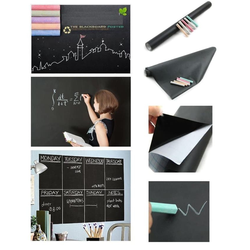 

Dijual KEPERLUAN STATIONERY ADHESIVE BLACKBOARD MAGIC BOARD BLACK CHALKBOARD Berkualitas