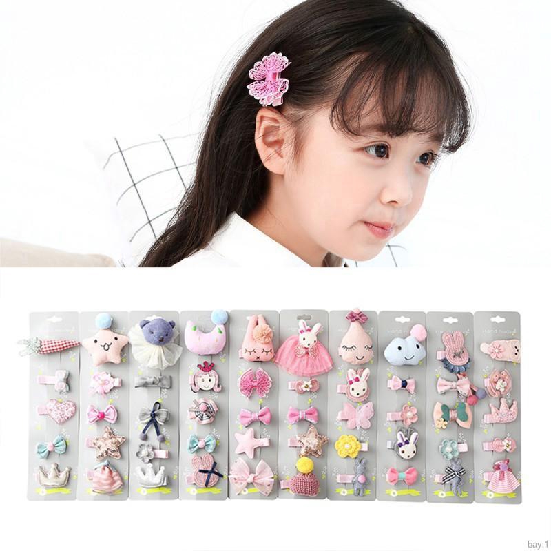 bayi1 id 5Pcs Set Jepit Rambut Model Pita Kartun untuk bayi1 id 5Pcs Set Jepit Rambut Model Pita Kartun untuk
