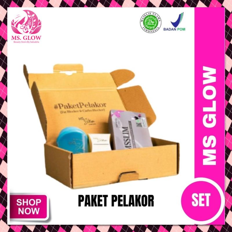 MS SLIM PAKET PELAKOR | PELANGSING BADAN MS GLOW
