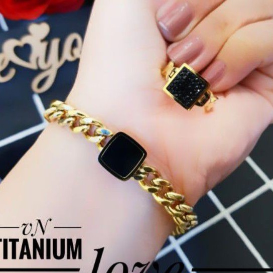 Titanium Gelang dan cincin 1811n