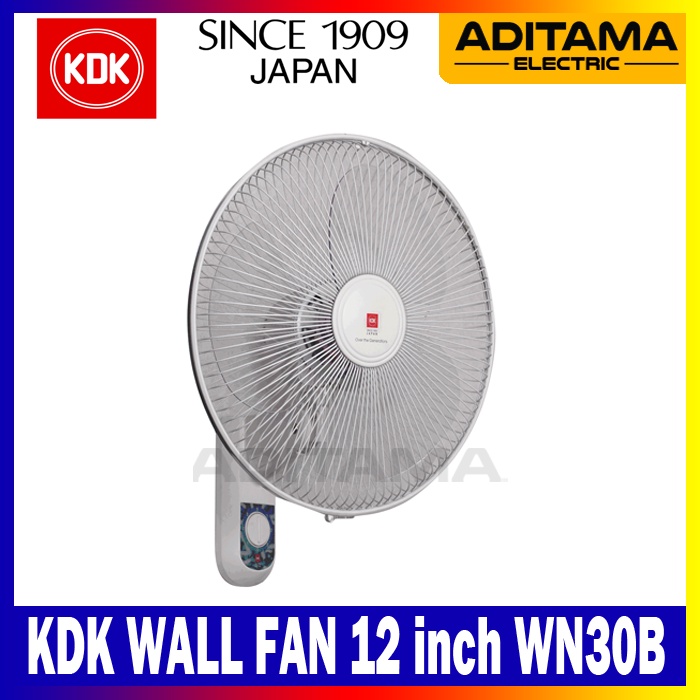 KDK WALL FAN 12inch WN30B/ KIPAS ANGIN DINDING 12&quot;inch TEMBOK KDK WN-30B