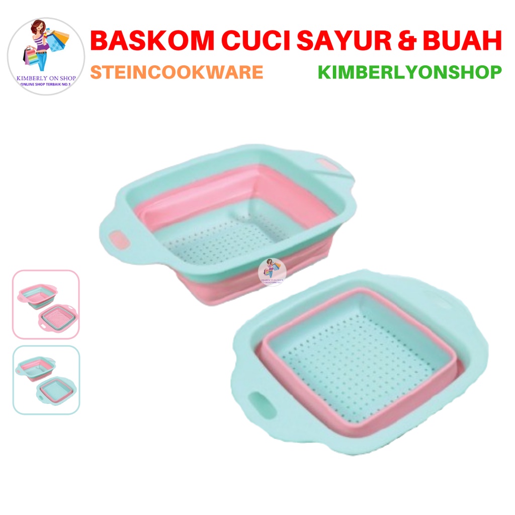 Baskom tiris Baskom Cuci Sayur &amp; Buah Serbaguna Colander SteinCookware