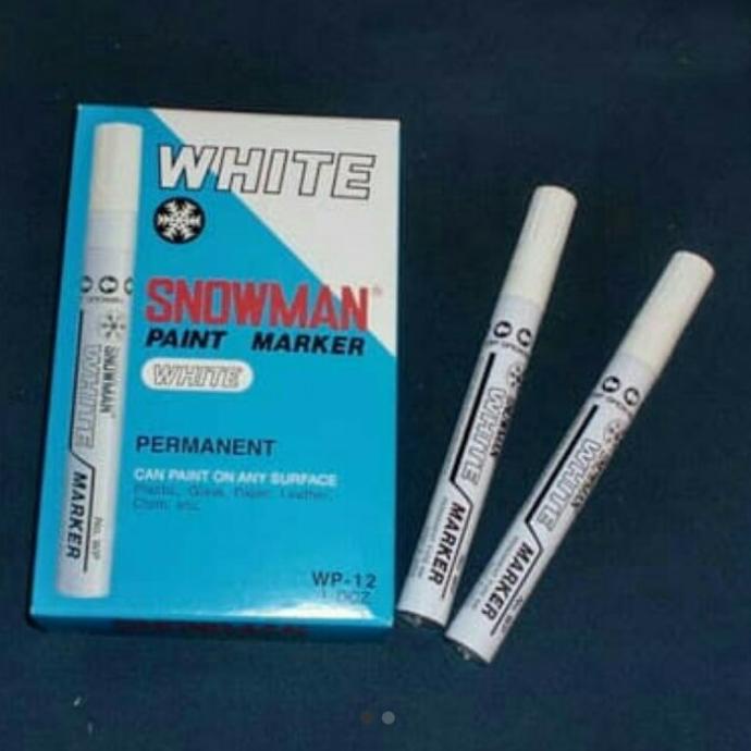 

sepidol putih snowman marker/ box (12pcs)