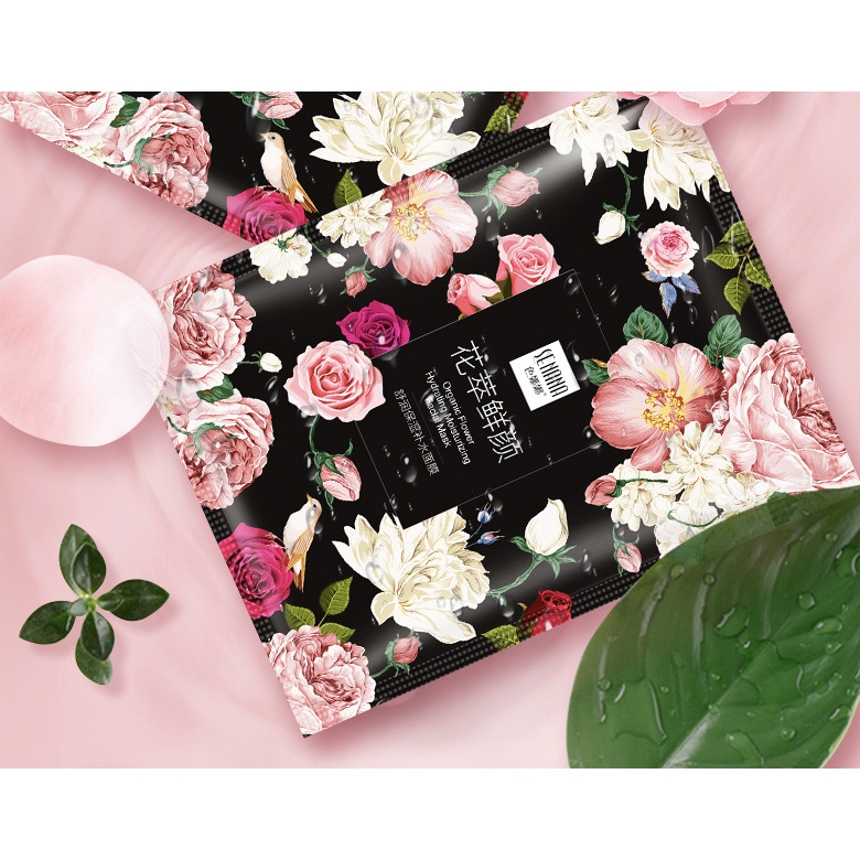 SENANA Rose Sheet Mask Masker Wajah Pelembab BQ026