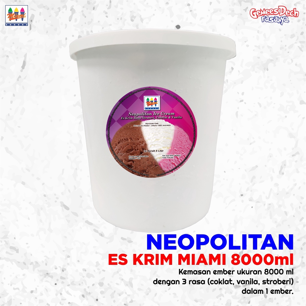 

Es Krim MIAMI 8 liter 3 rasa