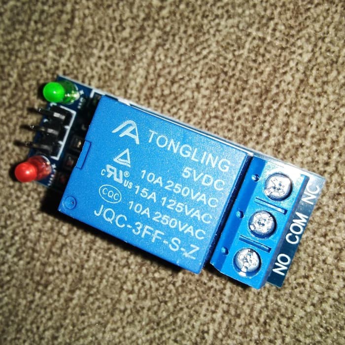 Jual Relay 1 Channel 5V Volt DC SPDT 250VAC / 30VDC 10A Arduino modul Diskon