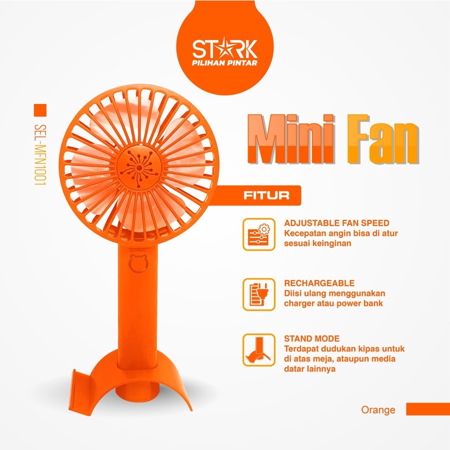 Kipas Angin Mini / Mini Portable Fan STARK