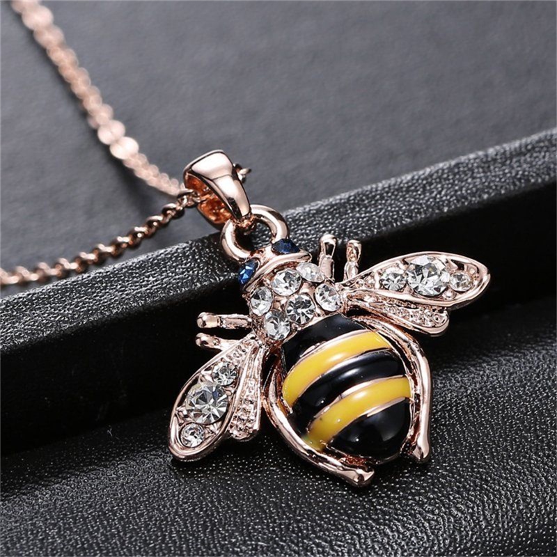 Liontin Kristal Bentuk Lebah Bumblebee