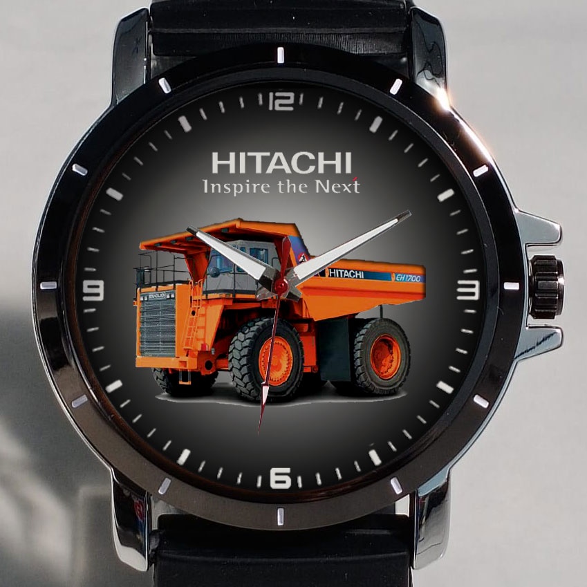 Jam Tangan Pria Hitachi Alat Berat Art 2 Custom
