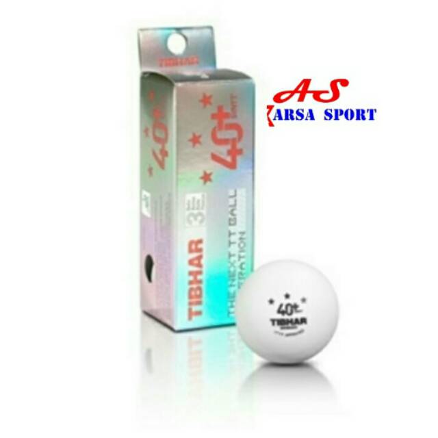 Bola Pingpong Tibhar Bintang 3 Polyball Syntt bola Tenis Meja Putih