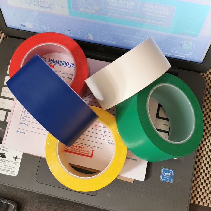 

Sale Floor Marking Tape Non 3M 764 / Lakban Lantai 48Mm X 33M Gilaa!!!
