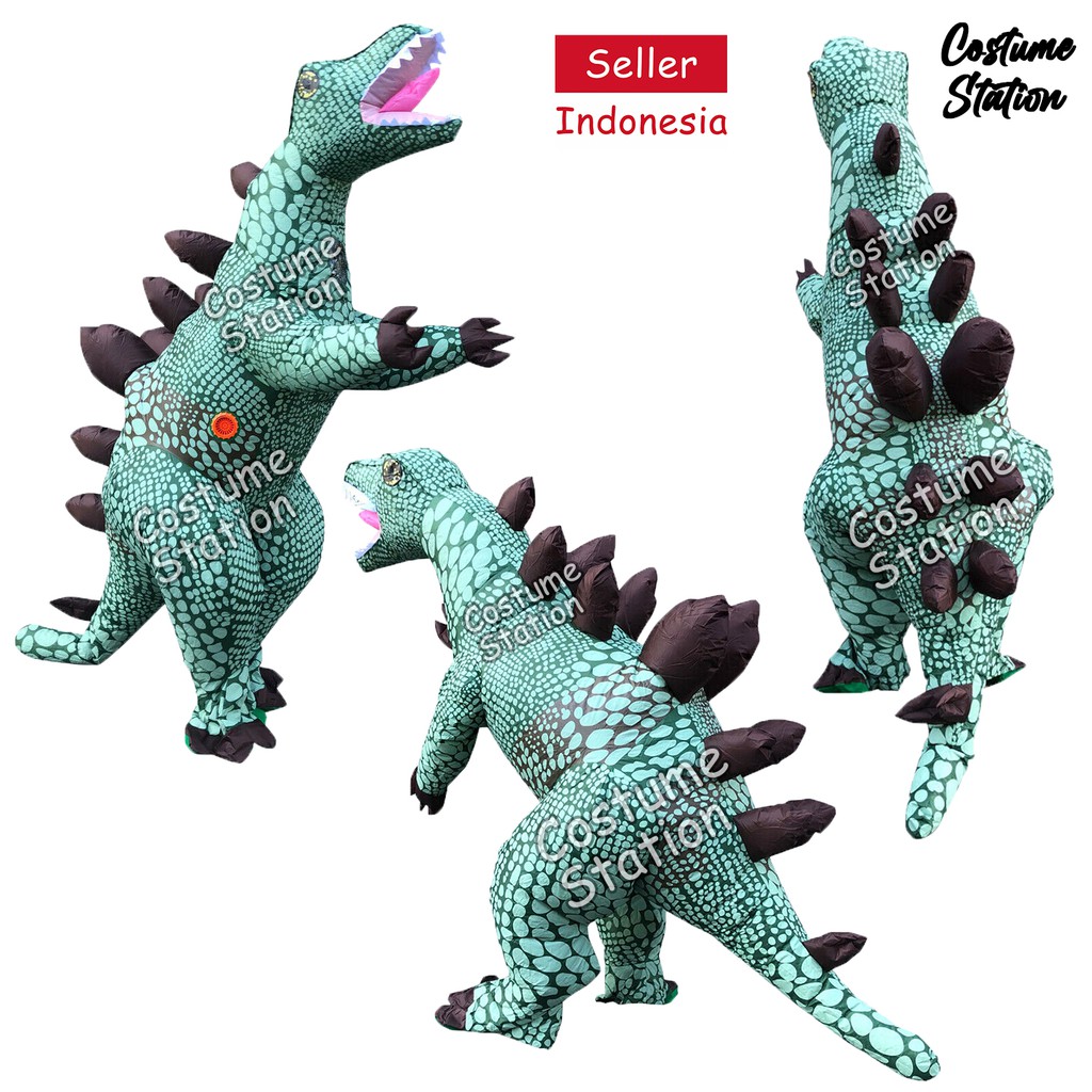 Kostum Dinosaurus Stegosaurus / Costume Dinosaurs Dino Hewan Binatang Dewasa angin