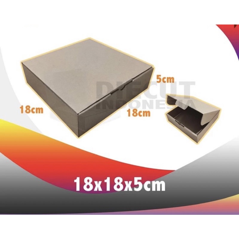 

Box kardus kotak Pizza karton polos 18 x 18 x 5