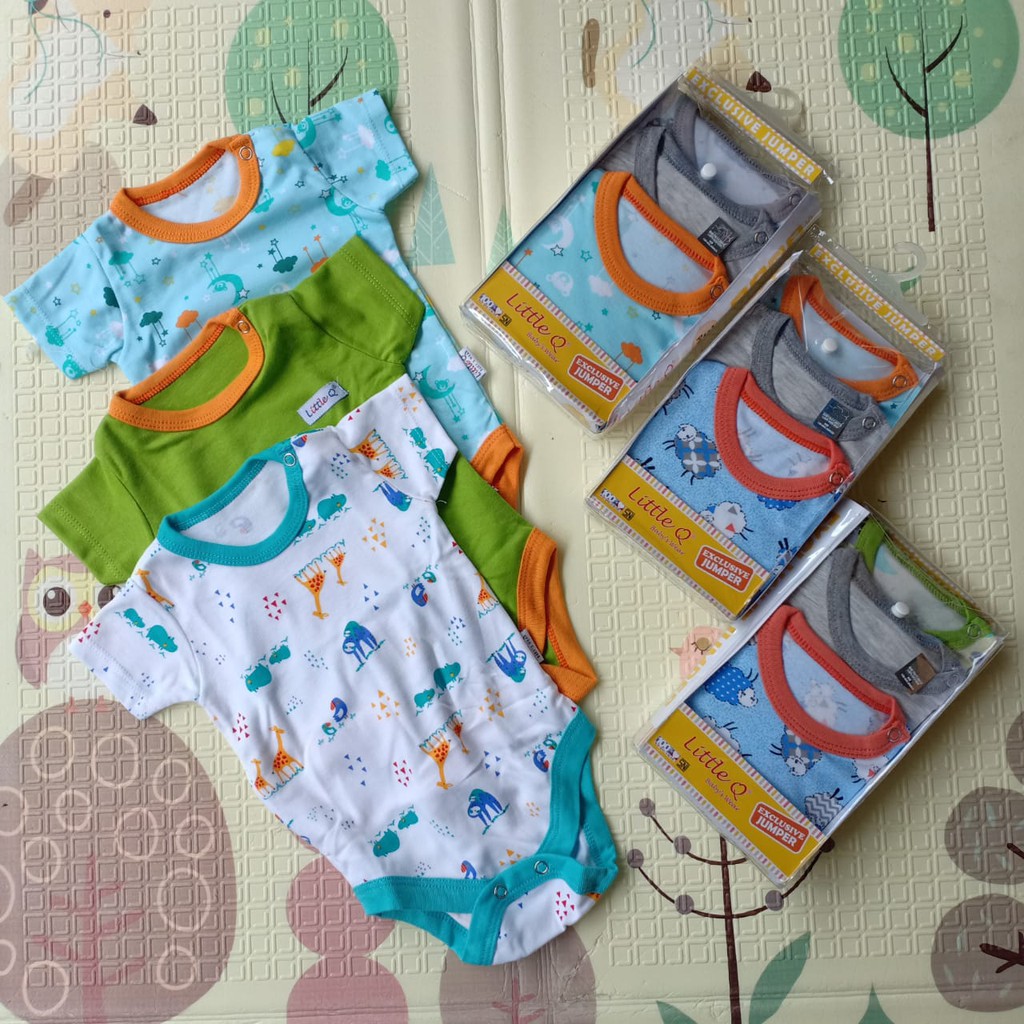 SET 3 PCS JUMPER Lengan Pendek BOY Little Q SNI