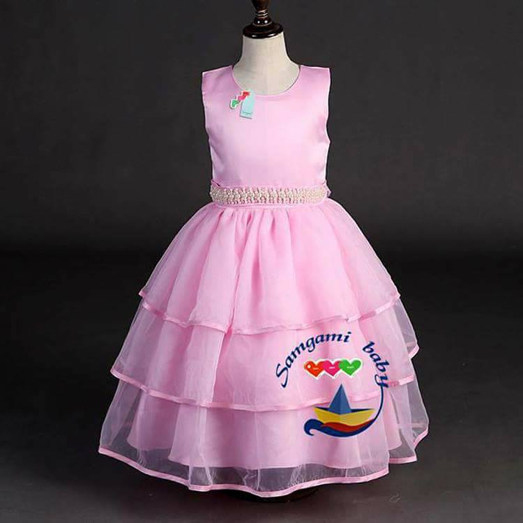 Dress Pesta Anak Cewek Ashley Pink Party Gown