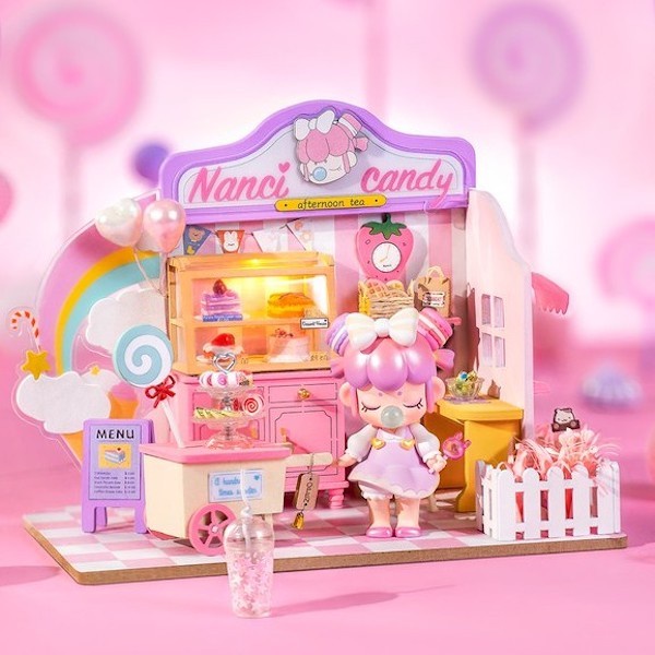 ROLIFE Robotime Nanci's Dessert House DG151 Miniature Wooden Dollhouse Hobby Toy Collection