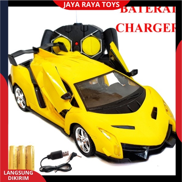 Mobil Remote control Sport Car Bisa Buka Pintu Bugti Lmbrgni Racing Speed New Edition batre cas