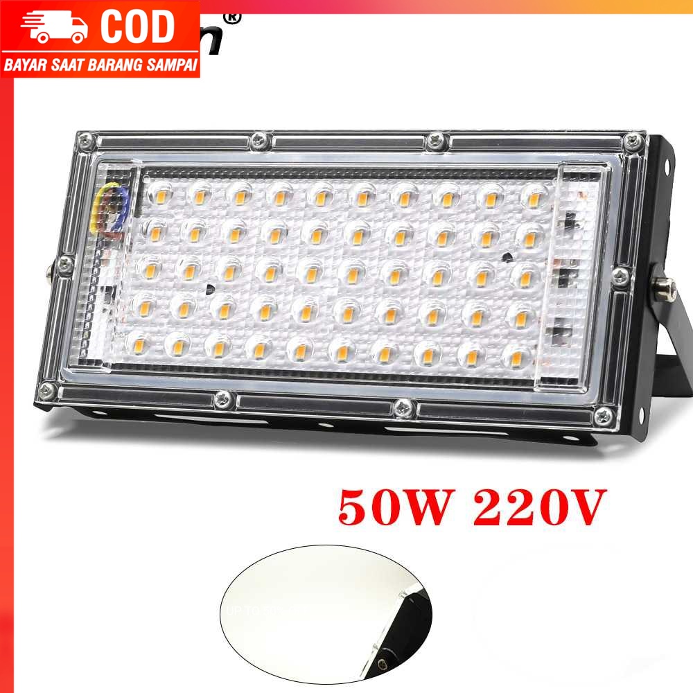 (100% BARANG ORI) TaffLED Lampu Sorot Flood Light 4500 Lumens 50W Cool White - A8