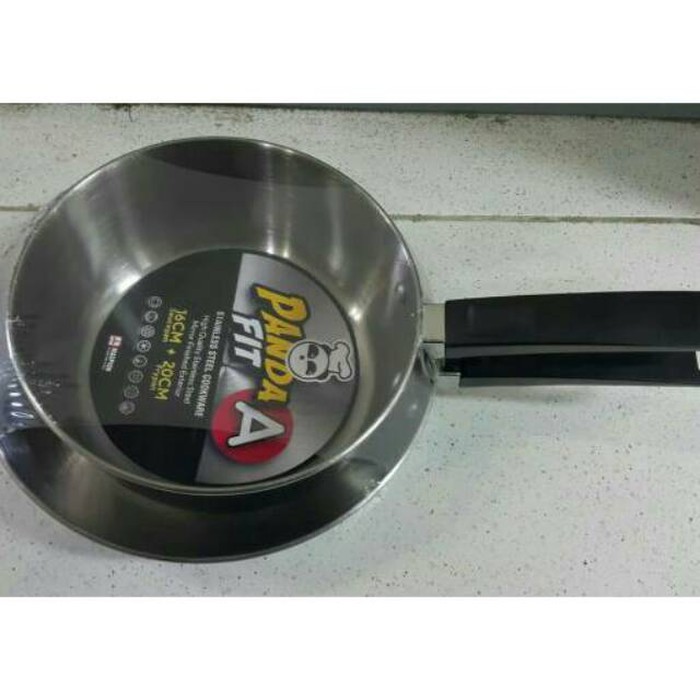 Milkpan dan Frypan Stainless Set MASPION PANDA FIT A / PANDA FIT SET