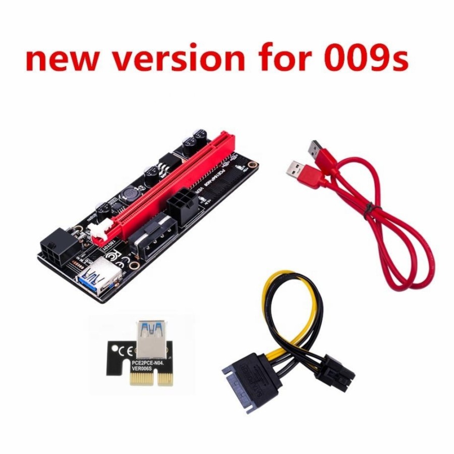 PCIE RISER VER 009S PCI-E 1X to 16X LER 009 Card Extender